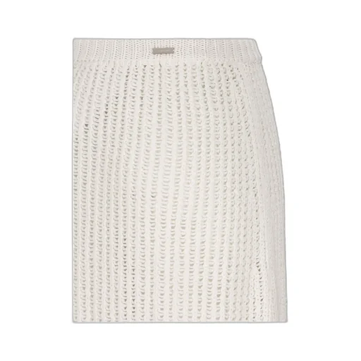 Salvatore Ferragamo Side-Slit Knitted Midi Skirt