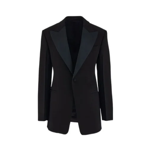 Salvatore Ferragamo Single-Breasted Tuxedo Tailored Blazer