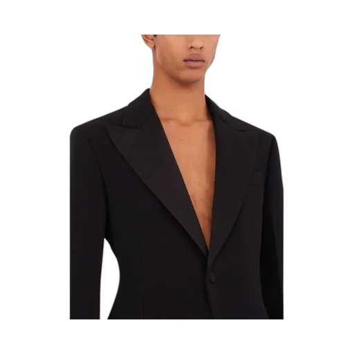 Salvatore Ferragamo Single-Breasted Tuxedo Tailored Blazer
