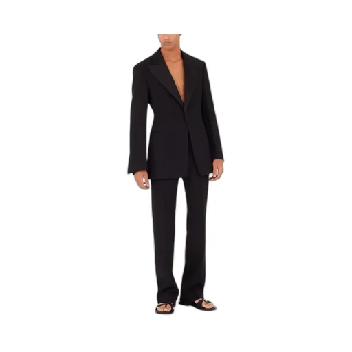 Salvatore Ferragamo Single-Breasted Tuxedo Tailored Blazer