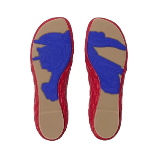 Burberry Ekd Embroidered Quilted Ballerina Shoes