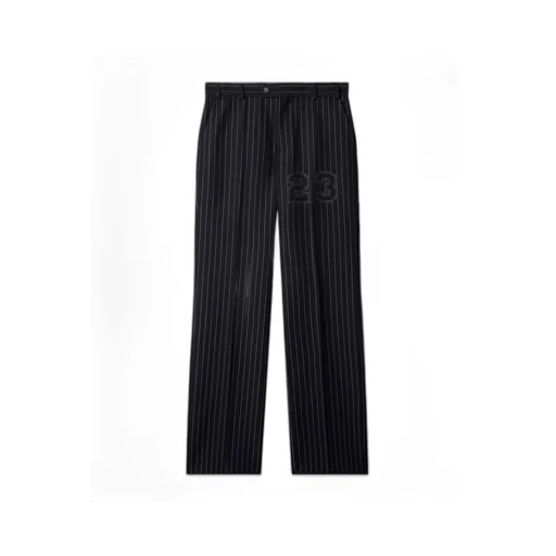Off-White Pinstriped Straight Leg Pants