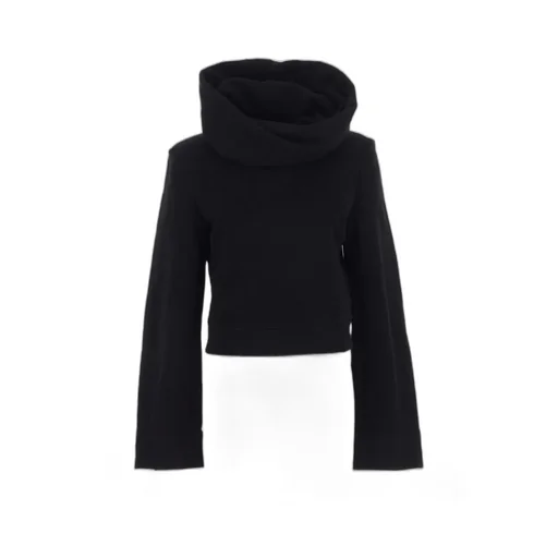 Saint Laurent Straight Hem Long-Sleeved Hoodie