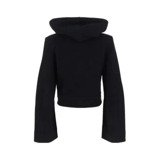 Saint Laurent Straight Hem Long-Sleeved Hoodie