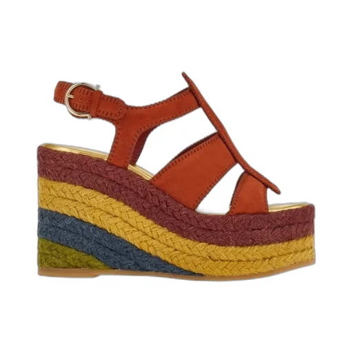 Salvatore Ferragamo Ankle Strap Wedge Espadrilles
