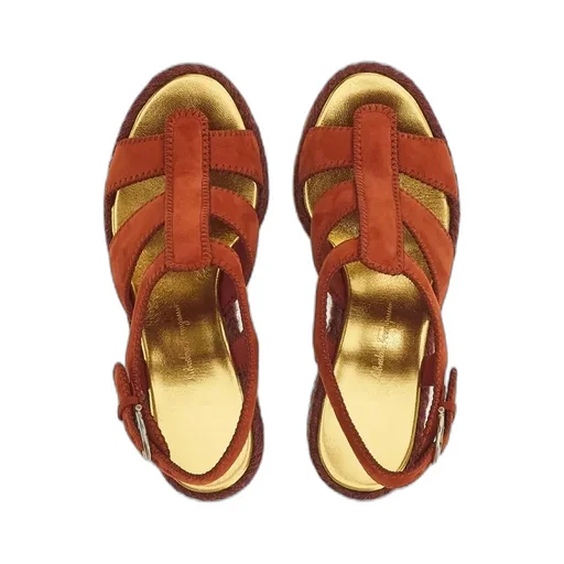 Salvatore Ferragamo Ankle Strap Wedge Espadrilles