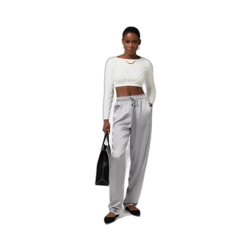 Elisabetta Franchi Satin Crepe Jogger Trousers