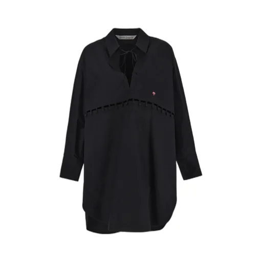 Palm Angels Palm Detailed Midi Shirt Dress
