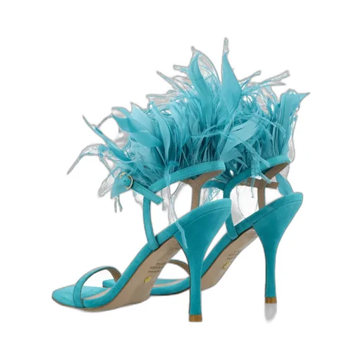 Tie High-Heeled Sandals