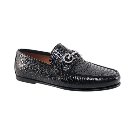 Salvatore Ferragamo Embossed Slip-On Loafers