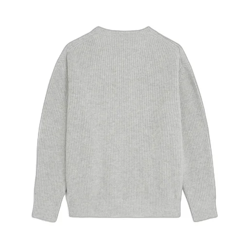 Celine Oversized Embroidered Sweater In Ribbed Wool