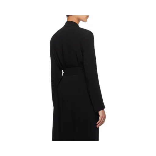 Strap-Up Long-Sleeved Coat