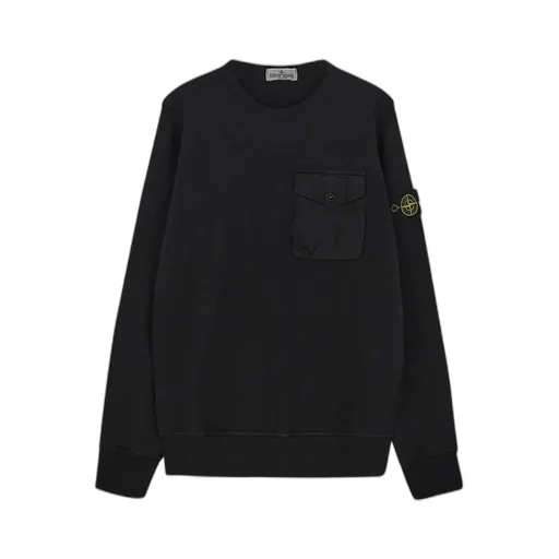 Stone Island Junior Logo-Patch Crewneck Sweatshirt