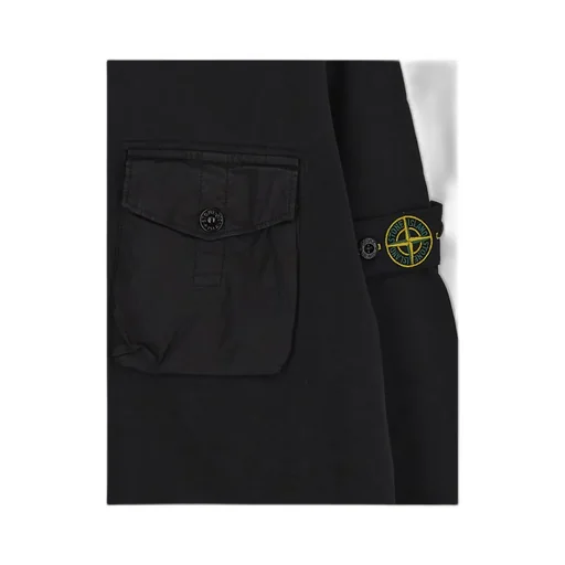 Stone Island Junior Logo-Patch Crewneck Sweatshirt