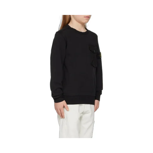Stone Island Junior Logo-Patch Crewneck Sweatshirt