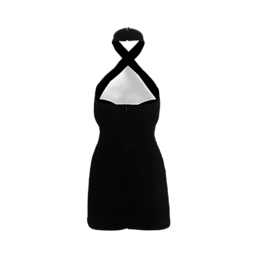 Magda Butrym Cut-Out Twisted Halterneck Mini Dress