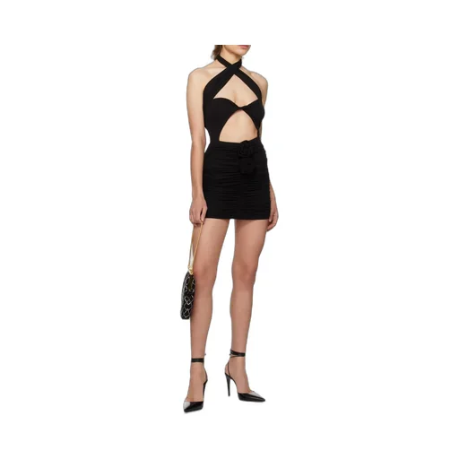 Magda Butrym Cut-Out Twisted Halterneck Mini Dress