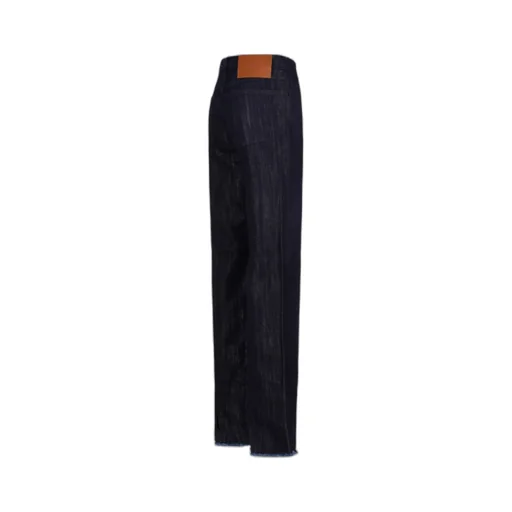 Lurex High-Rise Wide-Leg Jeans