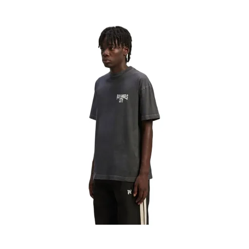 Palm Angels Logo Printed Crewneck T-Shirt