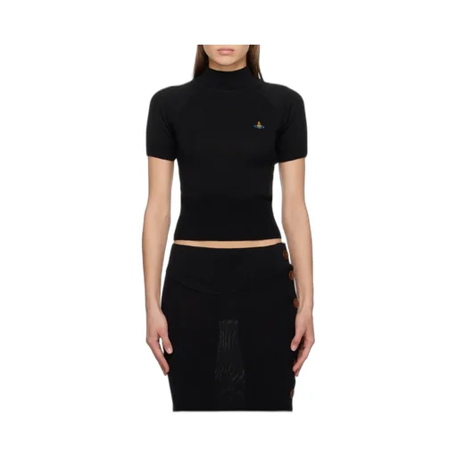 Vivienne Westwood Orb Embroidered Knitted Top