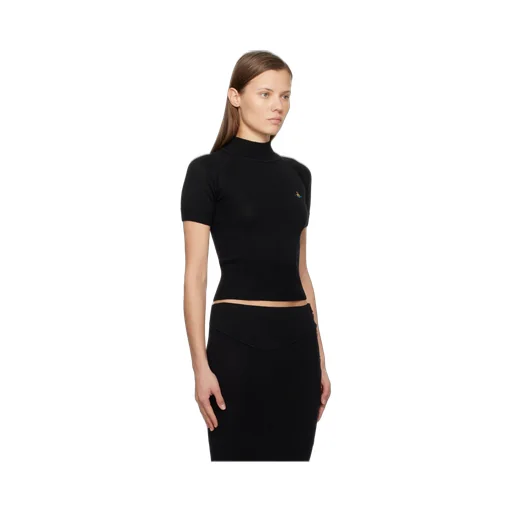 Vivienne Westwood Orb Embroidered Knitted Top