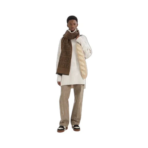 Fendi Ff Monogrammed Scarf