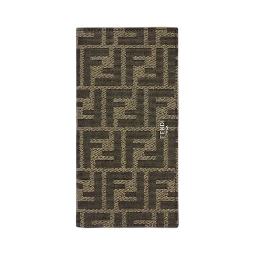 Fendi Ff Jacquard Bi-Fold Wallet