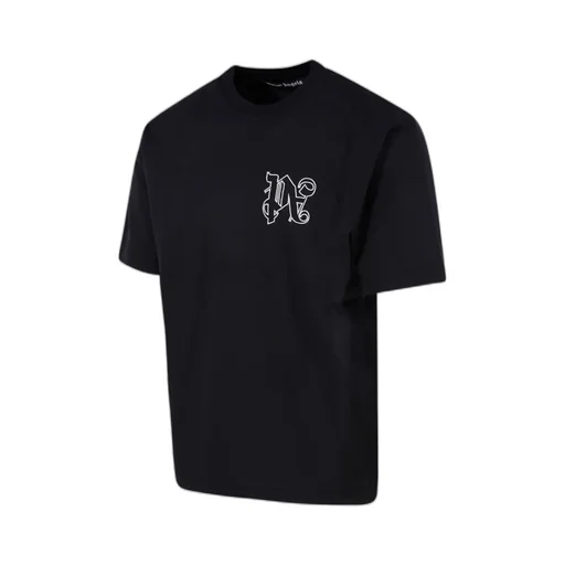 Palm Angels Pa Logo Detailed Crewneck T-Shirt