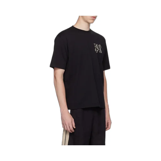 Palm Angels Pa Logo Detailed Crewneck T-Shirt