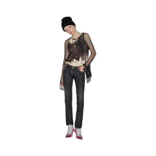 Dsquared2 Straight-Leg Distressed Jeans