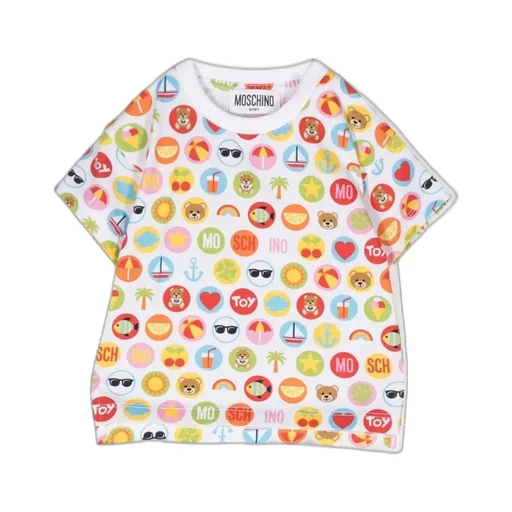 Moschino Kids Motif-Printed Crewneck T-Shirt