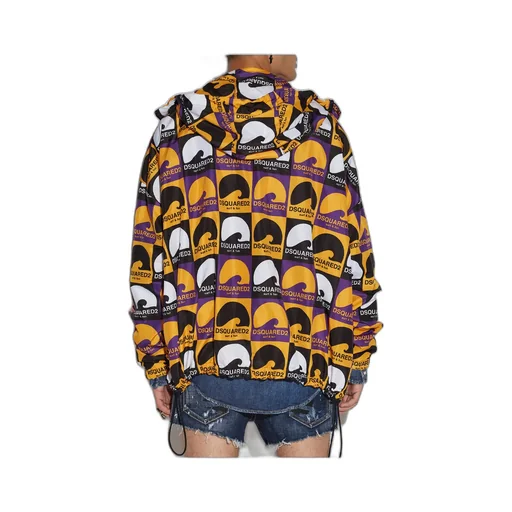 Dsquared2 All-Over Printed Zip-Up Hooded Jacket
