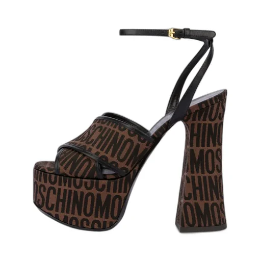 145Mm Logo-Print Platform Sandals