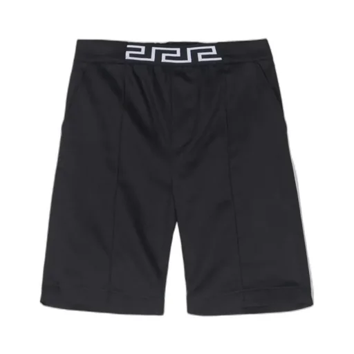 Versace Kids Greca-Waistband Shorts