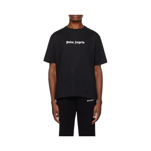 Palm Angels Logo Printed Crewneck T-Shirt