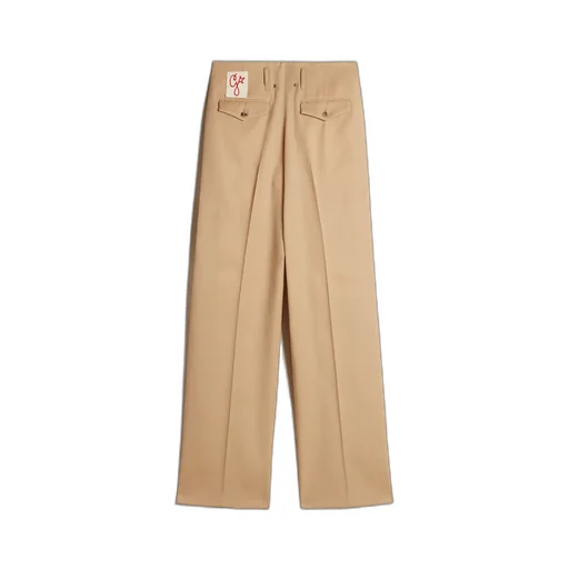 Golden Goose Deluxe Brand Logo Patch Pleated Pants