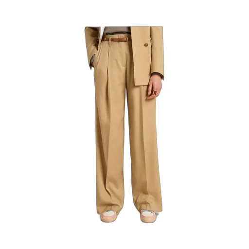 Golden Goose Deluxe Brand Logo Patch Pleated Pants