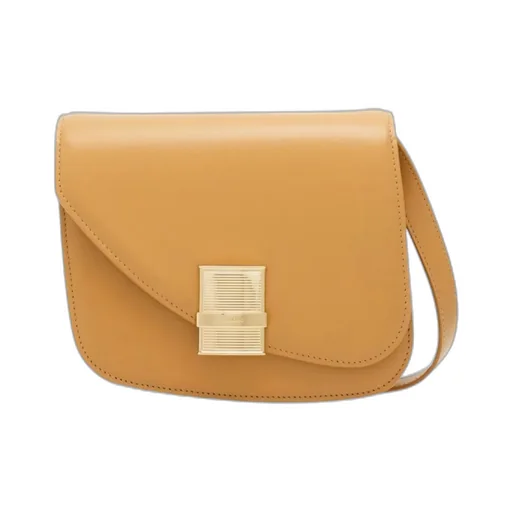 Small Asymmetric Leather Shoulder Bag