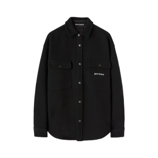 Palm Angels Logo-Embroidered Twill Overshirt