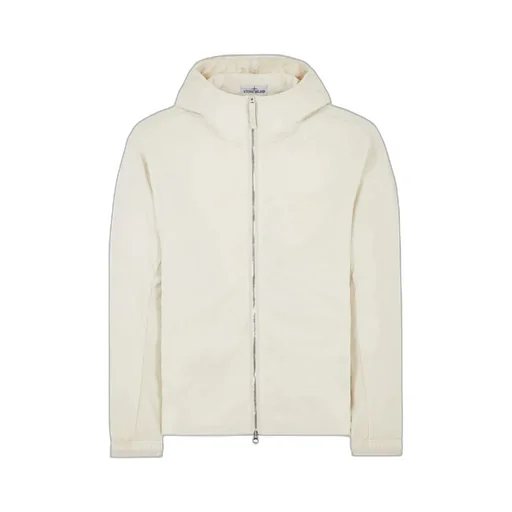 Stone Island Panelled Zip-Up Hooded Jacket