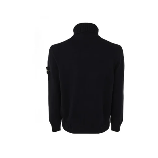 Stone Island Logo Patch Turtleneck Jumper