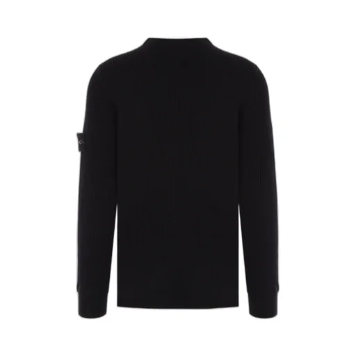 Stone Island Logo Patch Crewneck Knitted Jumper