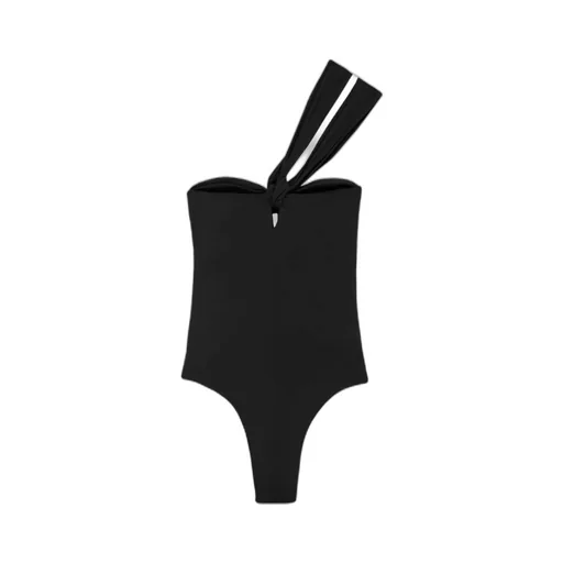 Blumarine Halterneck Asymmetric Swimsuit
