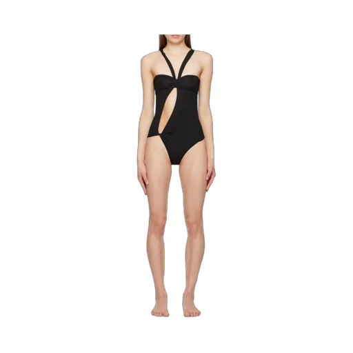 Blumarine Halterneck Asymmetric Swimsuit