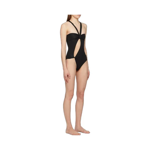 Blumarine Halterneck Asymmetric Swimsuit