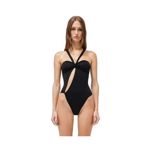Blumarine Halterneck Asymmetric Swimsuit