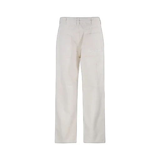 Stone Island Logo-Printed Mid-Rise Trousers