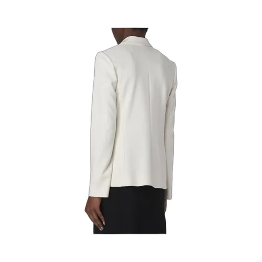 Logo-Button Double-Breasted Blazer