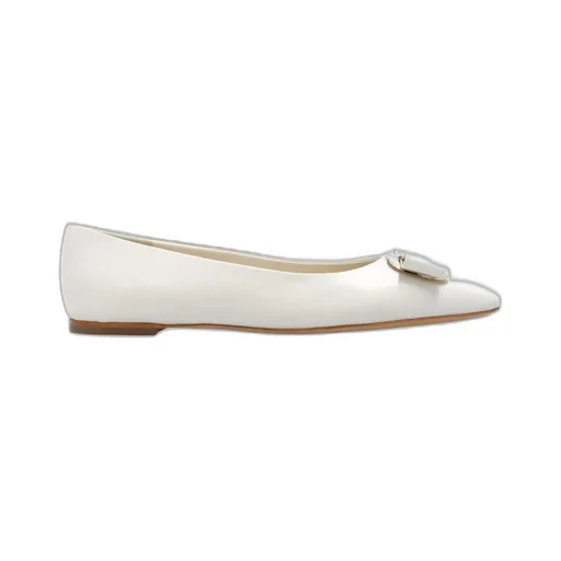 Salvatore Ferragamo Bow-Detailed Slip-On Ballerina Shoes