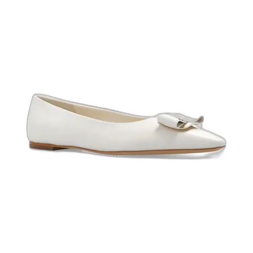 Salvatore Ferragamo Bow-Detailed Slip-On Ballerina Shoes